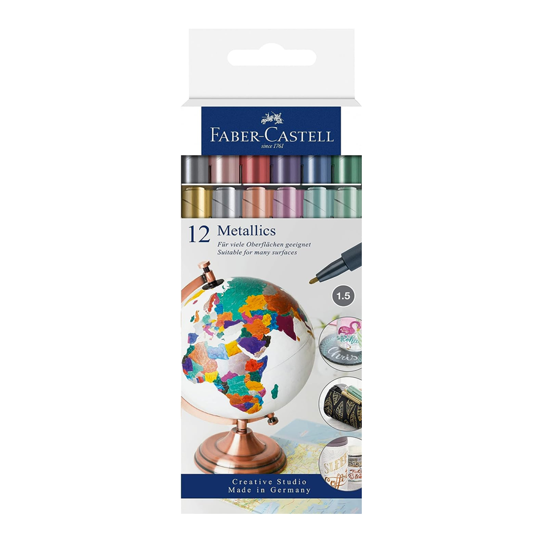 Faber Castell Metallic Marker Pens Multi Surface Art Set