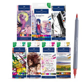Faber Castell Goldfaber Aqua Dual Tip Watercolour Marker Set Brush and Fineliner