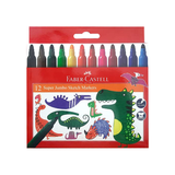 Faber Castell Sketch Marker Set of 12 Bright Colours with Jumbo Nib