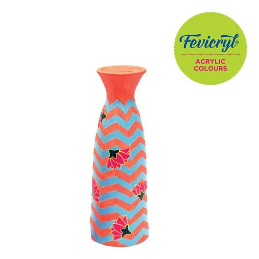 Fevicryl Acrylic Colors Lilac Kit 6x10ml Vibrant Multisurface Non Toxic Acrylic Paint Set for Craft Fabric Wood and Canvas