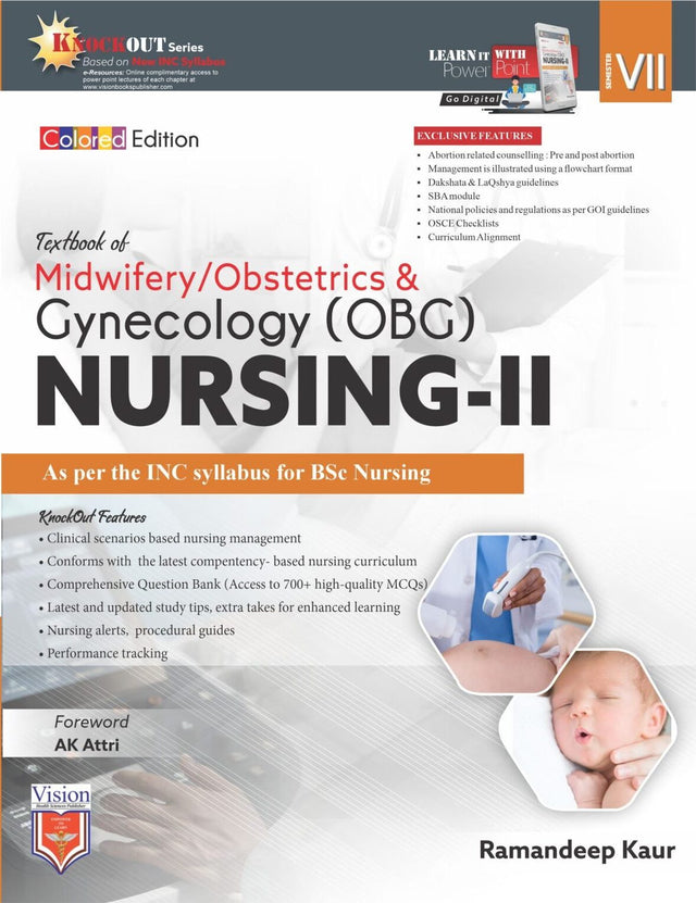 TEXTBOOK OF MIDWIFERY/ OBSTETRICS & GYNECOLOGY (OBG) NURSING-II For BSc Nursing Students) - Retail Maharaj