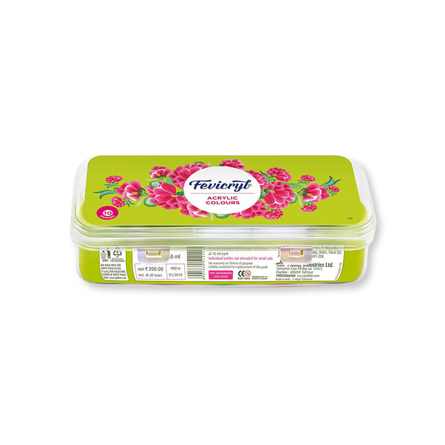 Fevicryl Acrylic Colours Set Sunflower Kit - Retail Maharaj