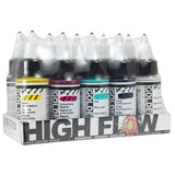 Golden High Flow Acrylic Drawing Set of 10 Super Fluid Ink Like Artist Acrylics for Airbrush Illustration and Mixed Media