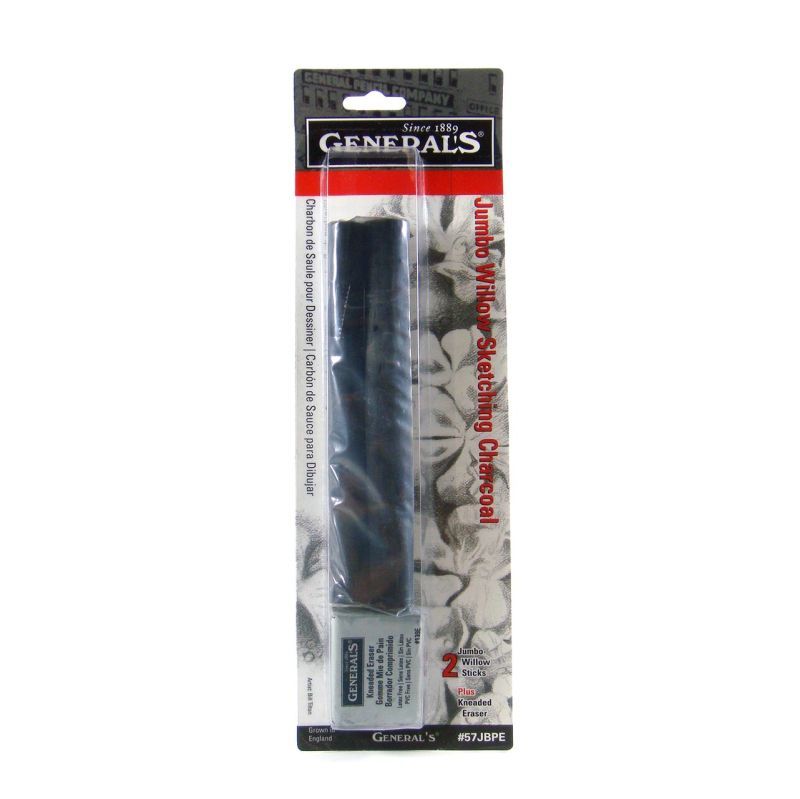 General’s Willow Charcoal Sketching Set – Jumbo Sticks