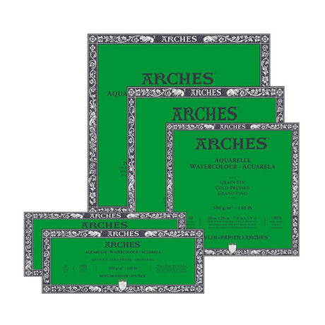 Arches Watercolour Cold Pressed 20 Sheets Blocks - Retail Maharaj