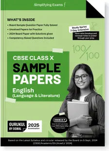 Gurukul By Oswal English Sample Papers for CBSE Class 10 Board Exam 2025 - Retail Maharaj