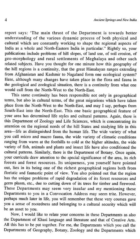 Ancient Springs and New India (Convocation Addresses and Tributes) - Retail Maharaj