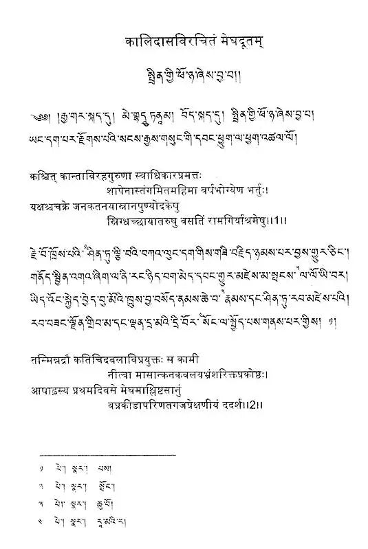 Meghaduta (Critical Edition with Sanskrit and Tibetan Index) - Retail Maharaj