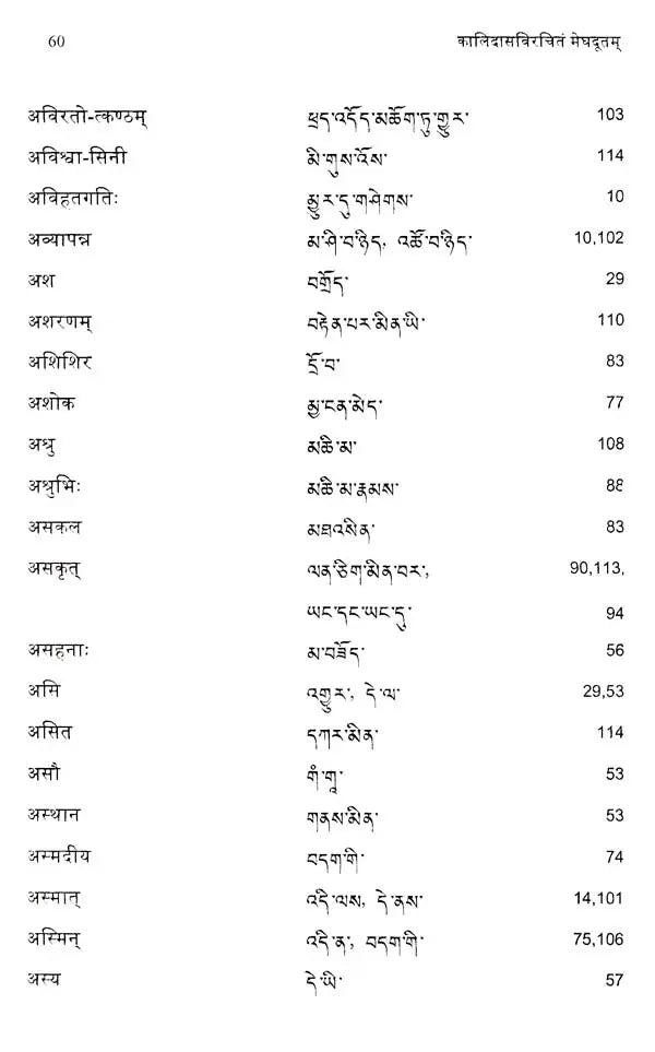 Meghaduta (Critical Edition with Sanskrit and Tibetan Index) - Retail Maharaj