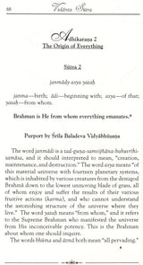 Vedanta Sutra with the Commentary of Baladeva Vidyabhushana (Set of 2 Volumes) - Retail Maharaj
