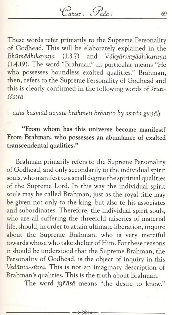 Vedanta Sutra with the Commentary of Baladeva Vidyabhushana (Set of 2 Volumes) - Retail Maharaj