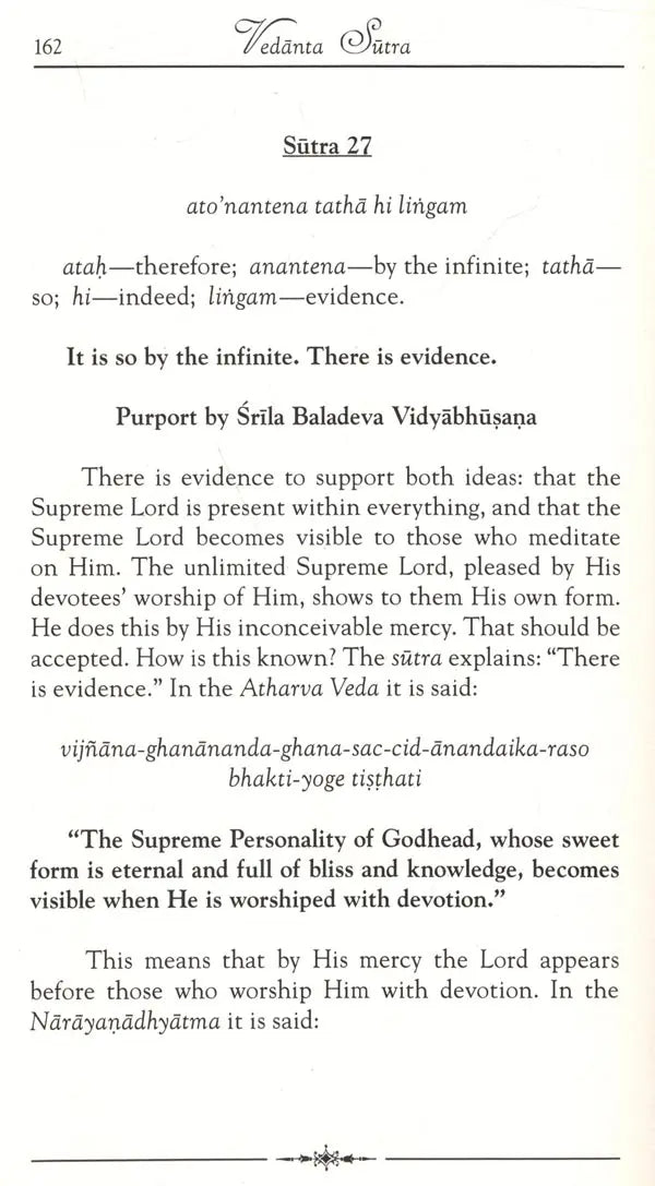 Vedanta Sutra with the Commentary of Baladeva Vidyabhushana (Set of 2 Volumes) - Retail Maharaj