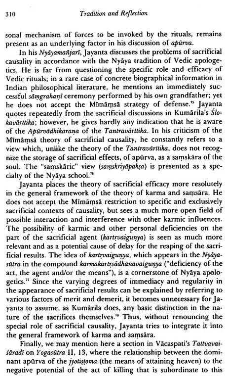 Tradition and Reflection: Explorations in Indian Thought: No. 133 (Sri Garib Dass Oriental S.) - Retail Maharaj