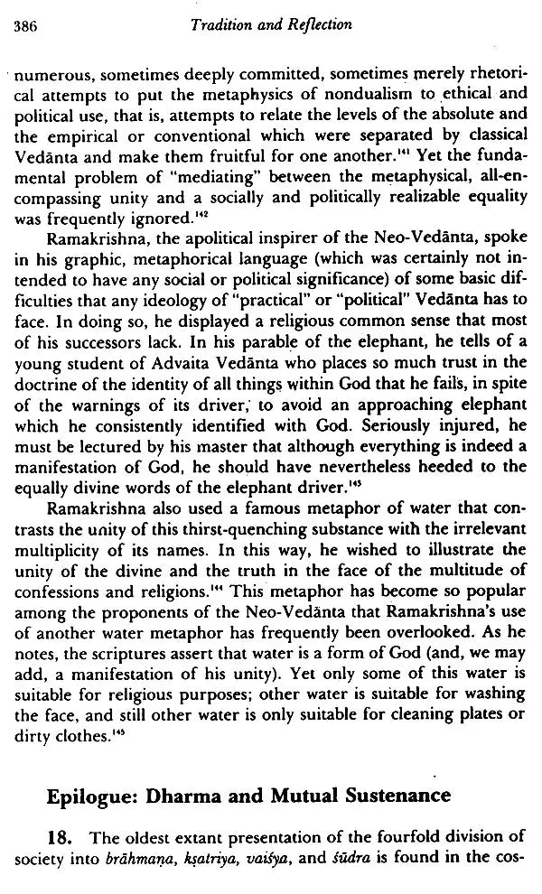 Tradition and Reflection: Explorations in Indian Thought: No. 133 (Sri Garib Dass Oriental S.) - Retail Maharaj