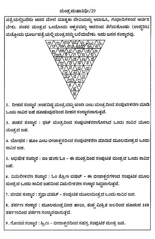 ಮಂತ್ರ ಮಹಾನಿಧಿಃ Mantra Mahanidhih (Kannada)