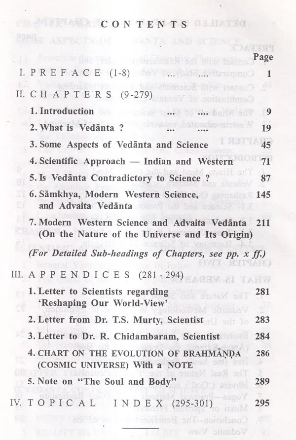 Vedanta-In The Context of Modern Science (A Comparative Study) An Old and Rare Book - Retail Maharaj