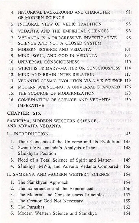 Vedanta-In The Context of Modern Science (A Comparative Study) An Old and Rare Book - Retail Maharaj