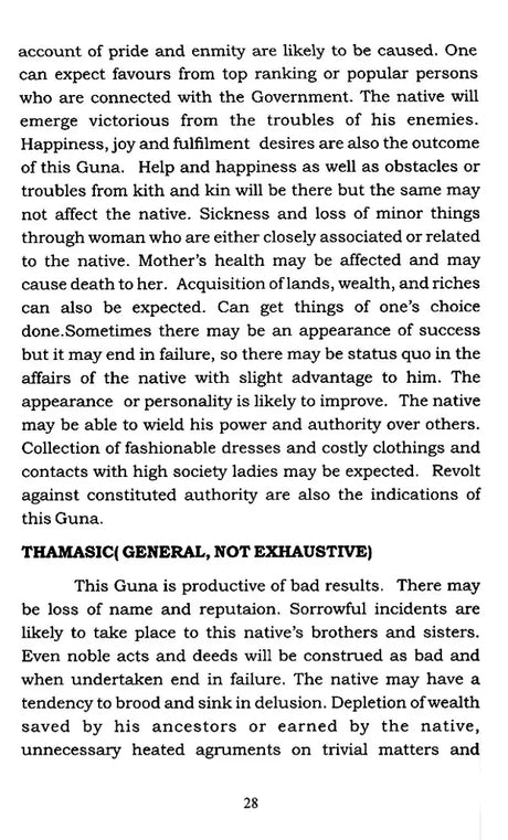 Role of Uttama Drekkana Binnapada Gunas in Prediction (Based on Pillas of Meena2 Nadi) By NVRA Raja - Retail Maharaj