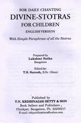For Daily Chanting- Divine-Stotras for Children (In Roman with Translation)