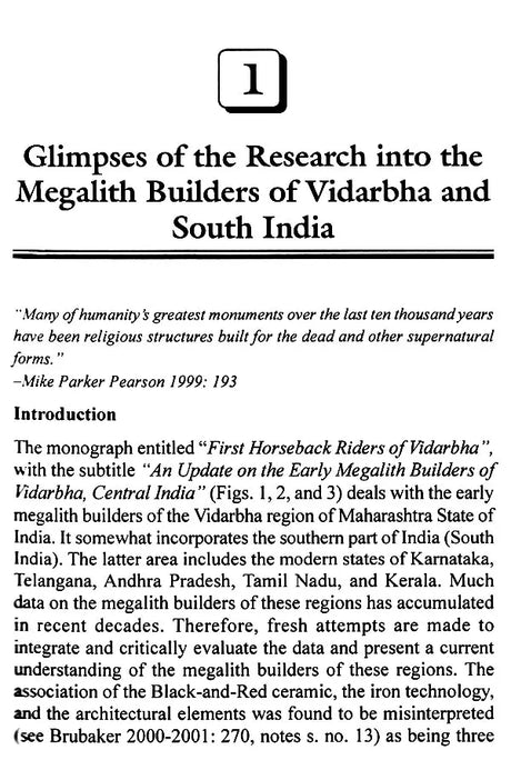 First Horseback Riders of Vidarbha: An Update on the Early Megalith Builders of Vidarbha, Central India - Retail Maharaj