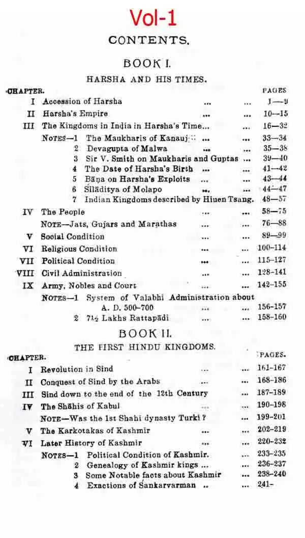 History of Mediaeval Hindu India (Being a History of India from 600 to 1200 A.D. Set of 3 Volumes) - Retail Maharaj