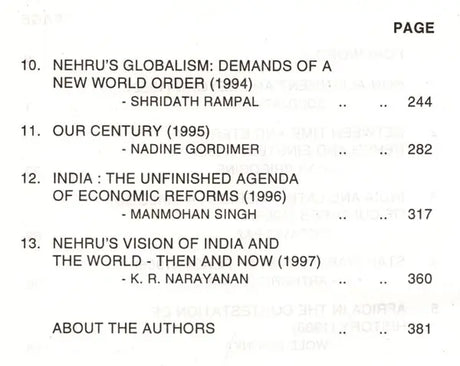 Jawaharlal Nehru: Memorial Lectures 1982-1997 (Collection of Lectures by World Renowned Personalities) (Volume 2, An Old and Rare Book) - Retail Maharaj