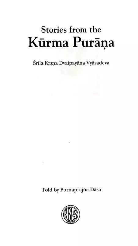 Stories from the Kurma Purana - Retail Maharaj