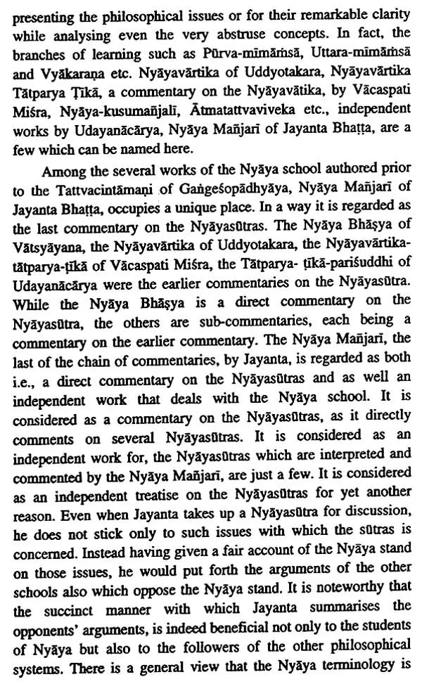 A Study of Nyaya Manjari by Jayanta Bhatta - Retail Maharaj