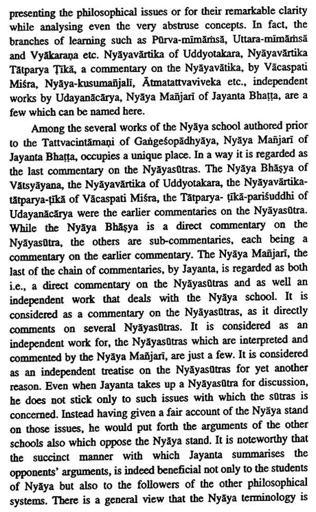 A Study of Nyaya Manjari by Jayanta Bhatta - Retail Maharaj