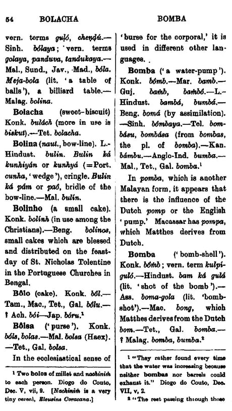 Portuguese Vocables in Asiatic Languages (From the Portuguese Original of Monsignor Sebastiao Rodolfo Dalgado) - Retail Maharaj