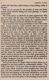 Monopoly Capital- An Essay on the American Economic and Social Order (An Old and Rare Book)
