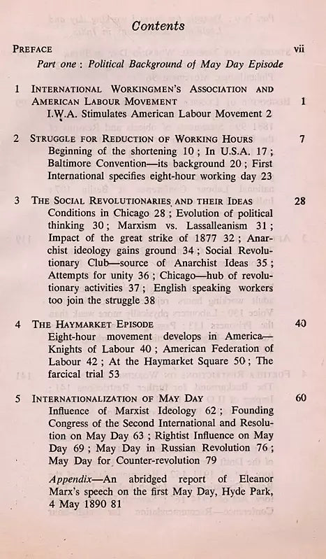 May Day And Eight Hours' Struggle in India- A Political History (An Old and Rare Book)