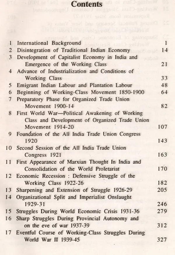 Working Class of India- History of Emergence and Movement 1830-1990 (With an Overview up to 1995) An Old and Rare Book