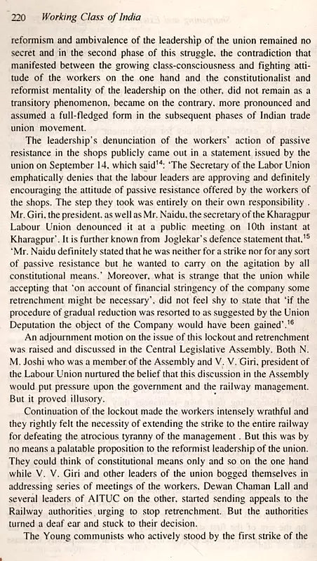 Working Class of India- History of Emergence and Movement 1830-1990 (With an Overview up to 1995) An Old and Rare Book