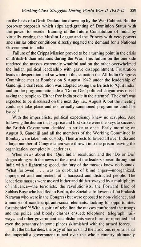 Working Class of India- History of Emergence and Movement 1830-1990 (With an Overview up to 1995) An Old and Rare Book