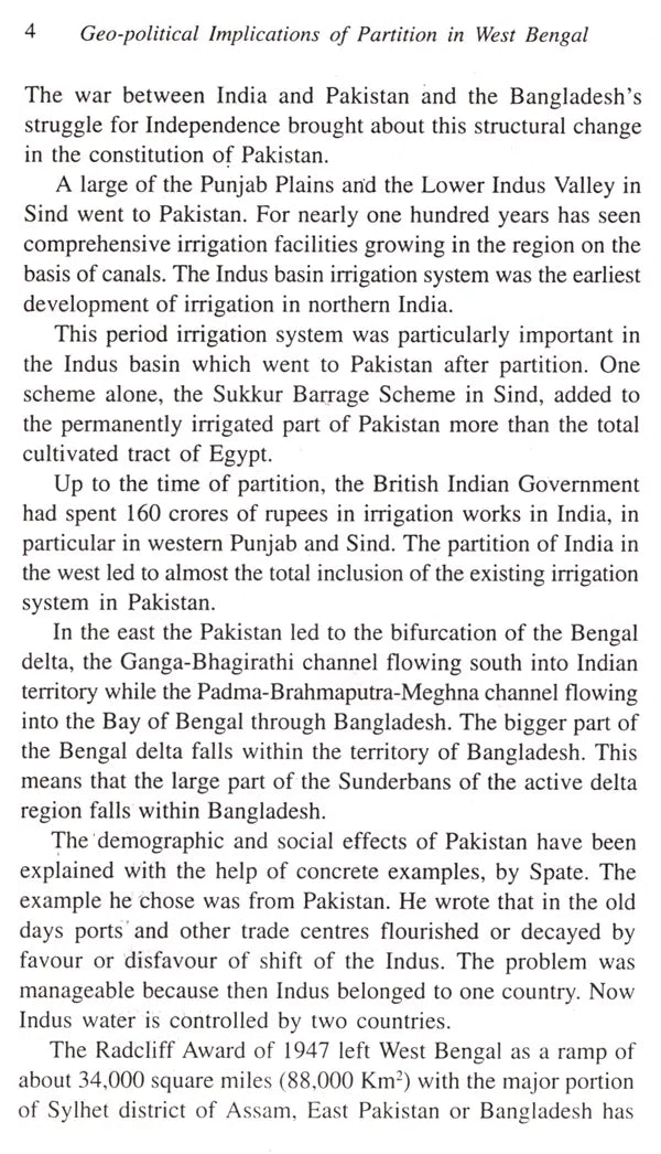 Geo-Political Implications of Partition in West Bengal (Looking Back at Partition of Bengal)