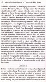 Geo-Political Implications of Partition in West Bengal (Looking Back at Partition of Bengal)