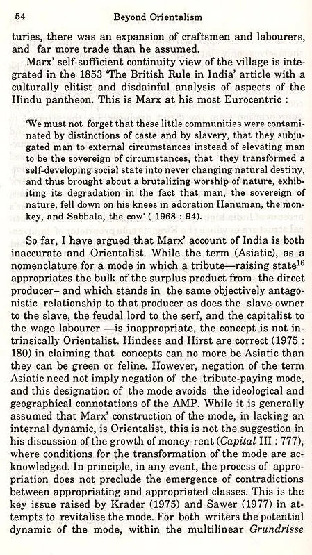 Beyond Orientalism- An Exploration of Some Recent Themes in Indian History and Society (An Old and Rare Book) - Retail Maharaj