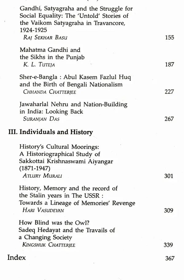 Themes and Individuals in History