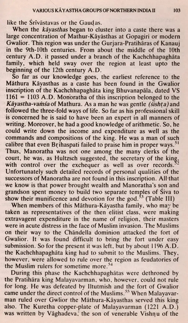 The Kayasthas- A Study in the Formation and Early History of a Caste (An Old and Rare Book) - Retail Maharaj