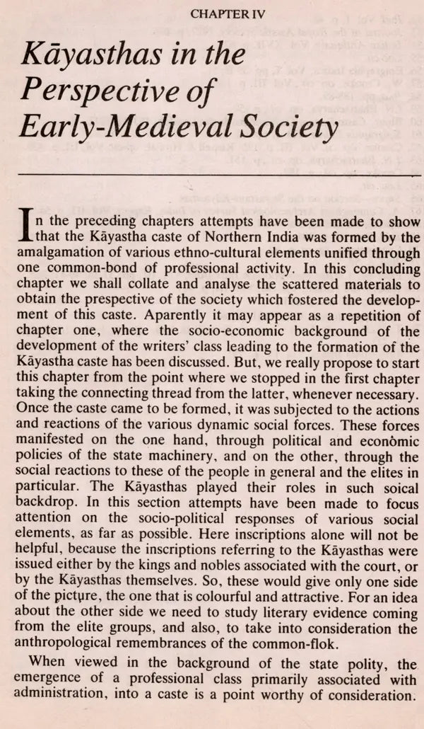 The Kayasthas- A Study in the Formation and Early History of a Caste (An Old and Rare Book) - Retail Maharaj