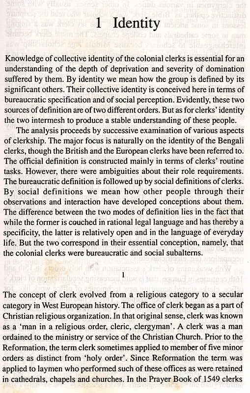 Colonial Clerks- A Social History of Deprivation and Domination (An Old and Rare Book)