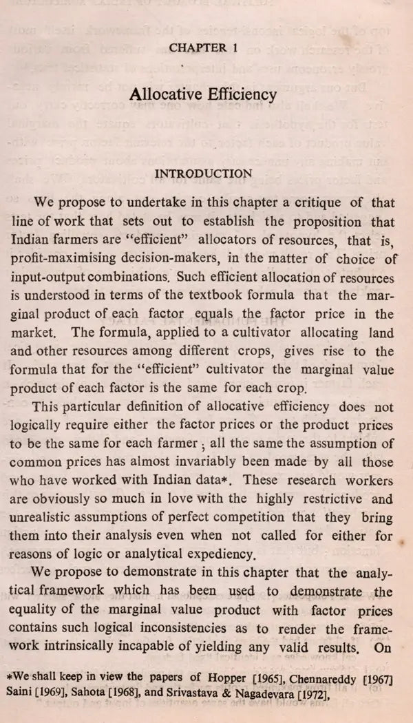 Political Economy of Indian Agriculture (An Old and Rare Book)