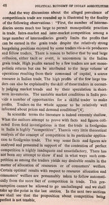 Political Economy of Indian Agriculture (An Old and Rare Book)