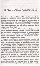 James Cuninghame Grant Duff- Administrator-Historian of the Marathas