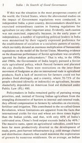 India in Search of Good Governance