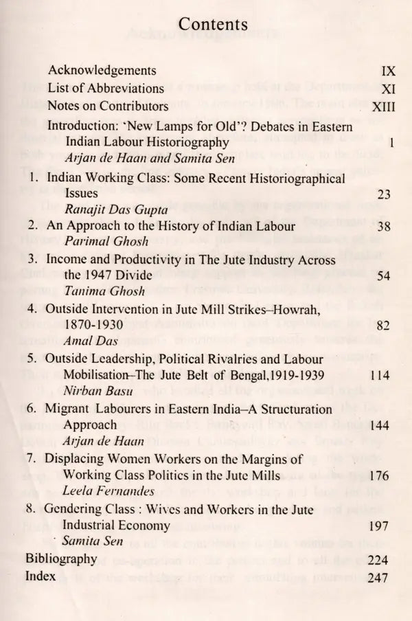 A Case for Labour History- The Jute Industry in Eastern India (Collection of Essays)