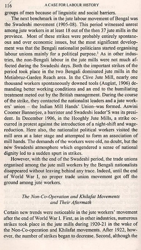 A Case for Labour History- The Jute Industry in Eastern India (Collection of Essays)