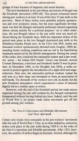 A Case for Labour History- The Jute Industry in Eastern India (Collection of Essays)