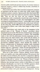 Women and Politics France, India and Russia